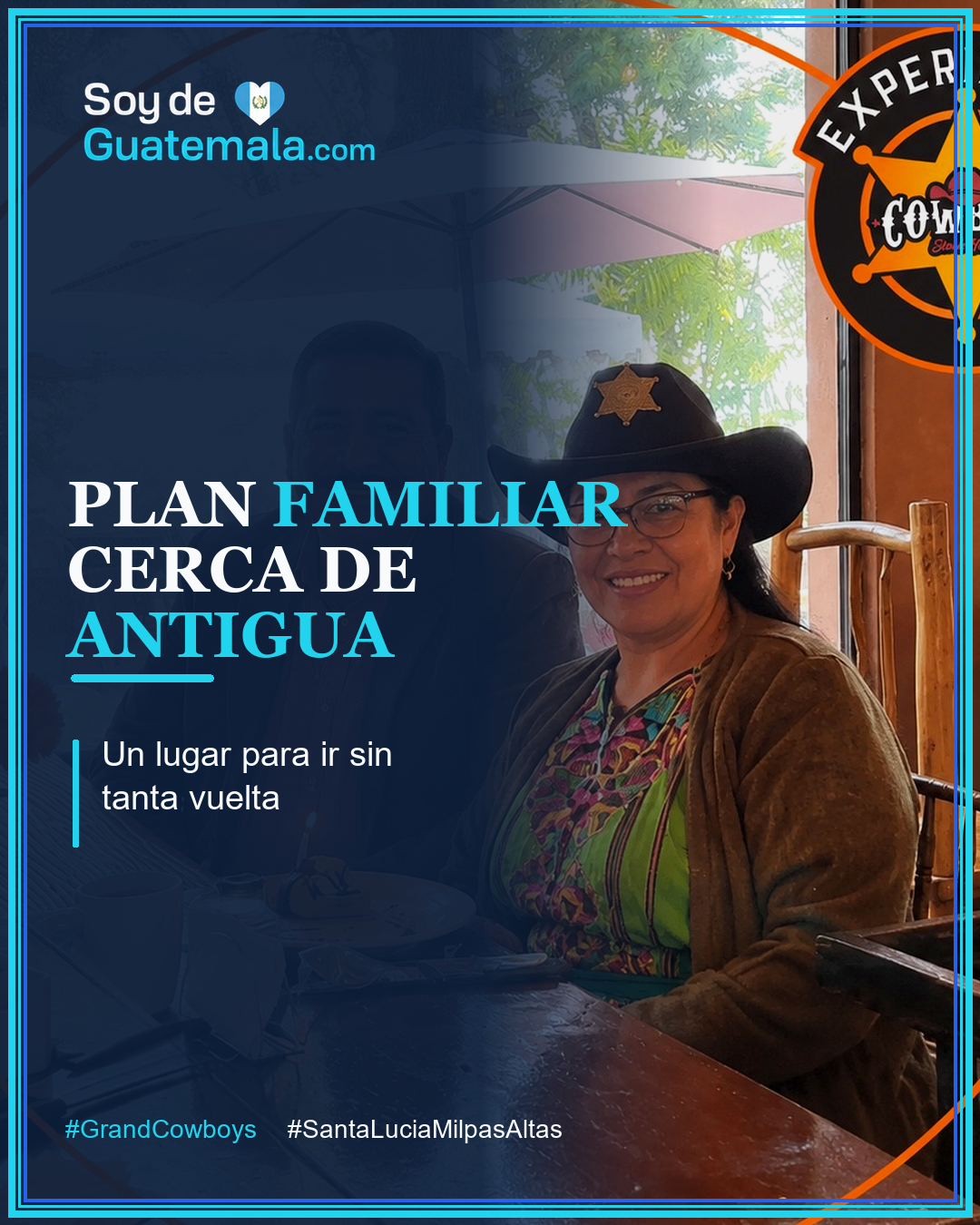 Experiencia familiar en Grand Cowboys Steak House cerca de Antigua Guatemala