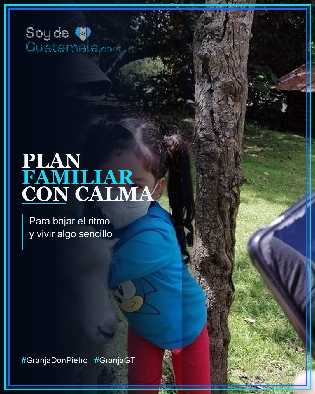 Plan familiar con animales y naturaleza en Granja Don Pietro Guatemala